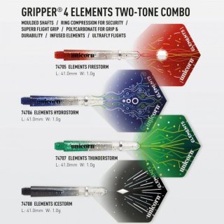 Unicorn Gripper 4 Elements Two-Tone Combo Shaft + Flight