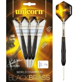 Unicorn Black Brass Jelle Klaasen Steel Darts (21g, 23g, 25g)