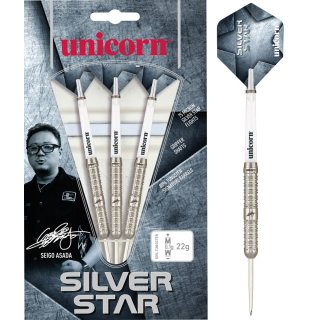 Unicorn Seigo Asada Silver Star Steel Darts (22g, 24g)