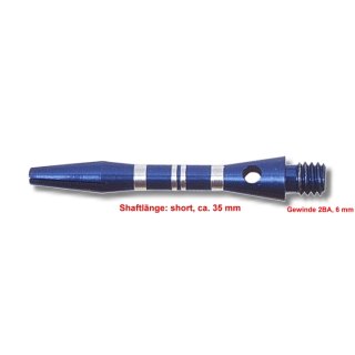Shaft Alu Stripe short ,ca 35 mm, blau