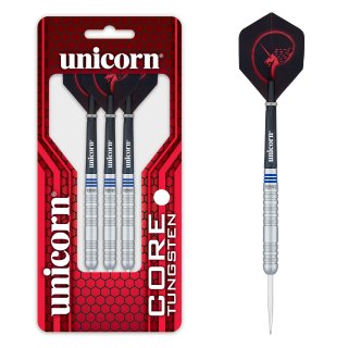Unicorn Core Tungsten Style 1 Steel Darts (22g, 24g, 26g)