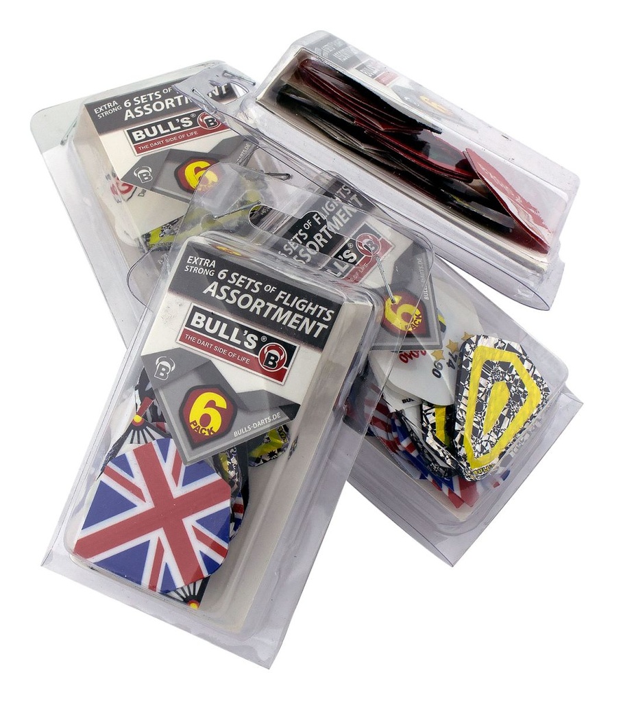[80199] BULL'S 6-Pack Flights assort.