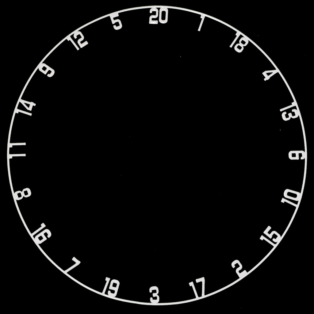 [65008] BULL'S Board Nummernring