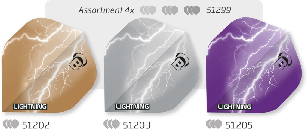 BULL'S Lightning Sortiment 201/203/206