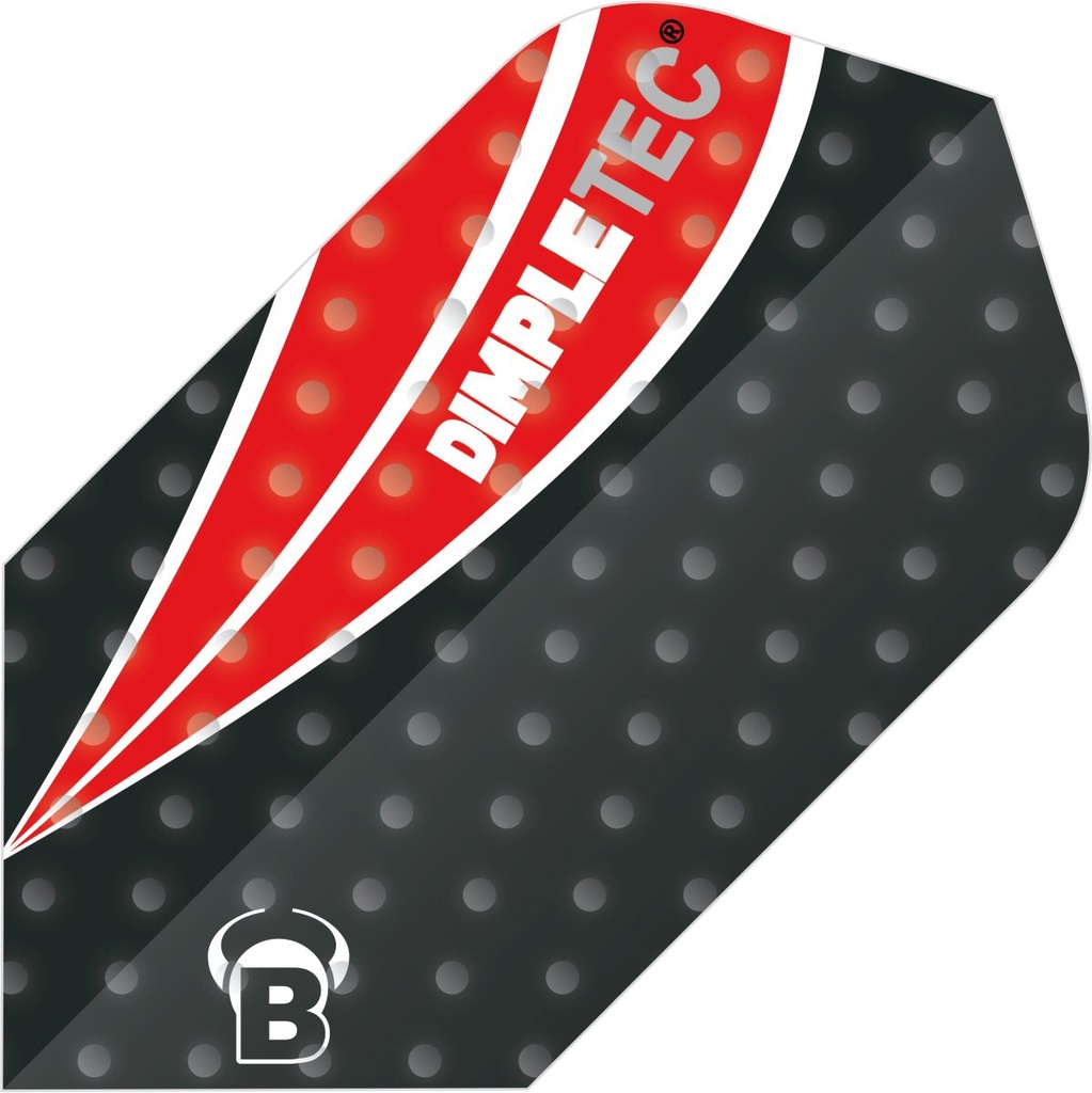 [50263] BULL'S Dimpletec Black Flights Slim Shape