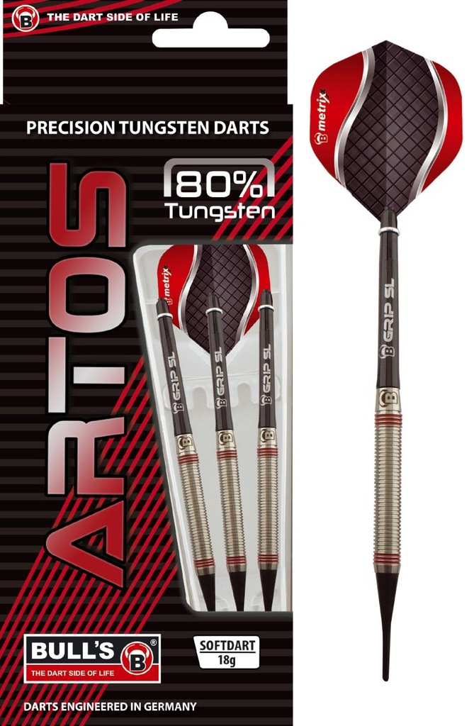 [b17688] BEAZD Artos AR3 Softdart, Red 80% Tungsten