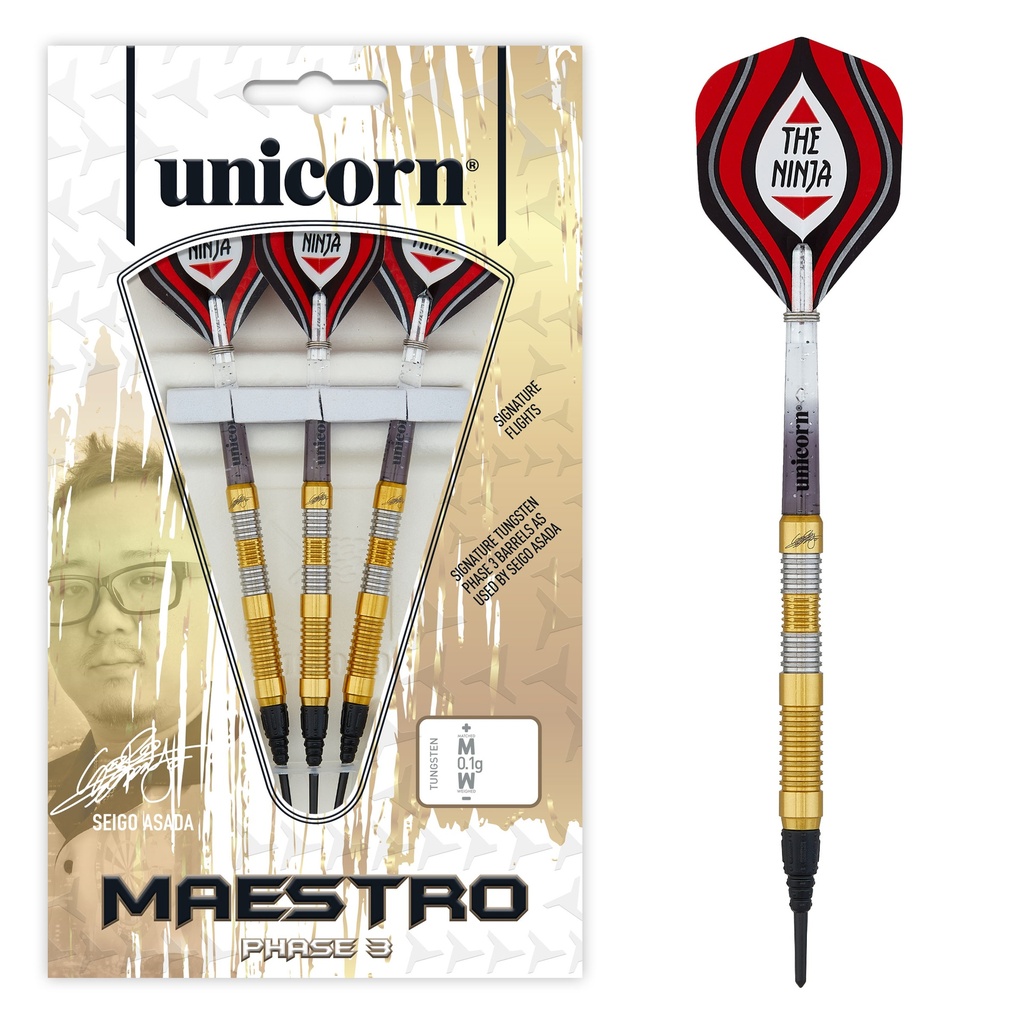 Unicorn Seigo Asada Phase 3 Gold Soft Darts
