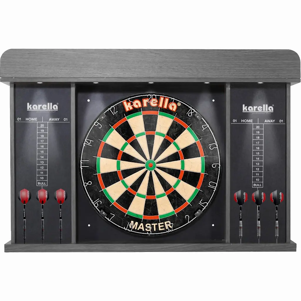 Dart-Cabinet Arena mit LED-Beleuchtung