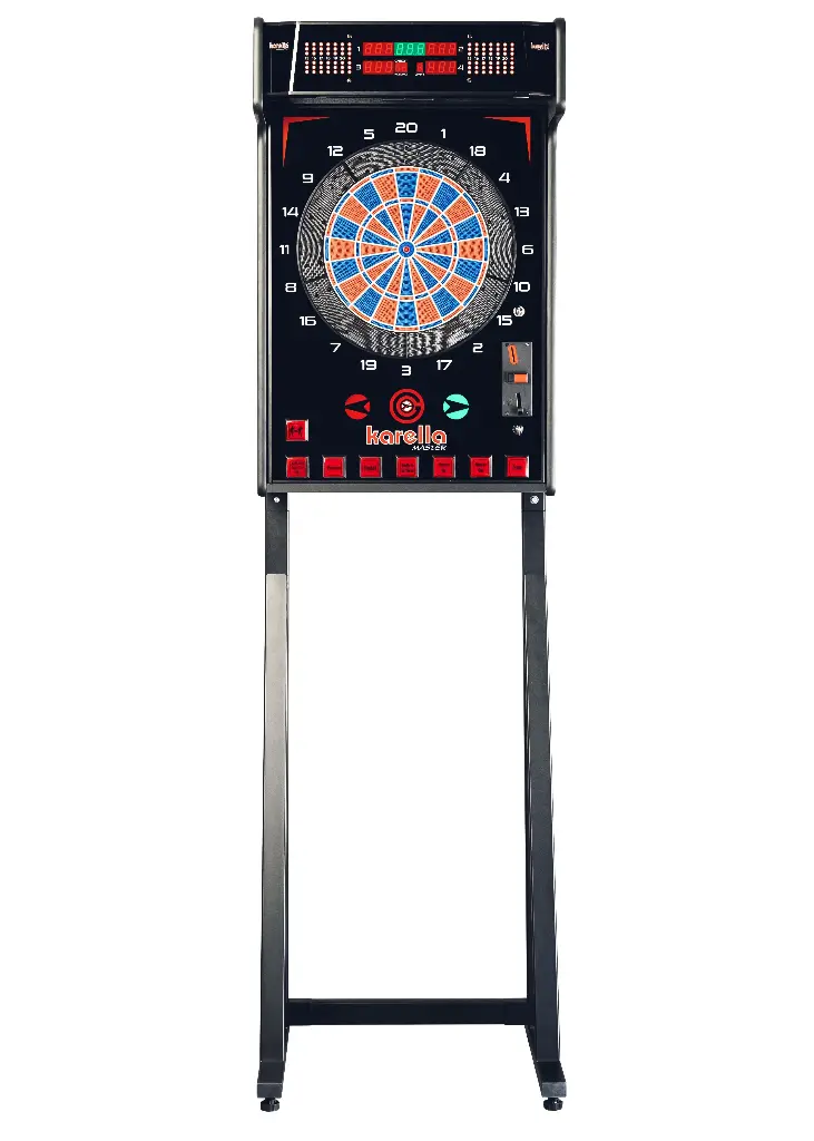 Dartautomat Karella E-Master mit Standfuß mit & ohne Münzeinwurf
