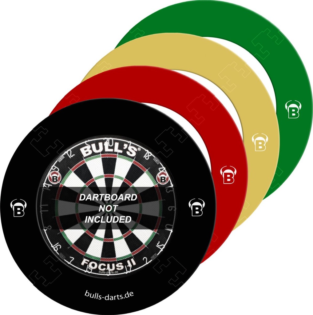 [67921] BULL'S Quarterback EVA Dart Board Surround (schwarz)