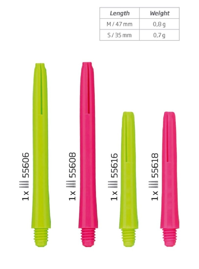 BULL'S Neon Nylon Shaft