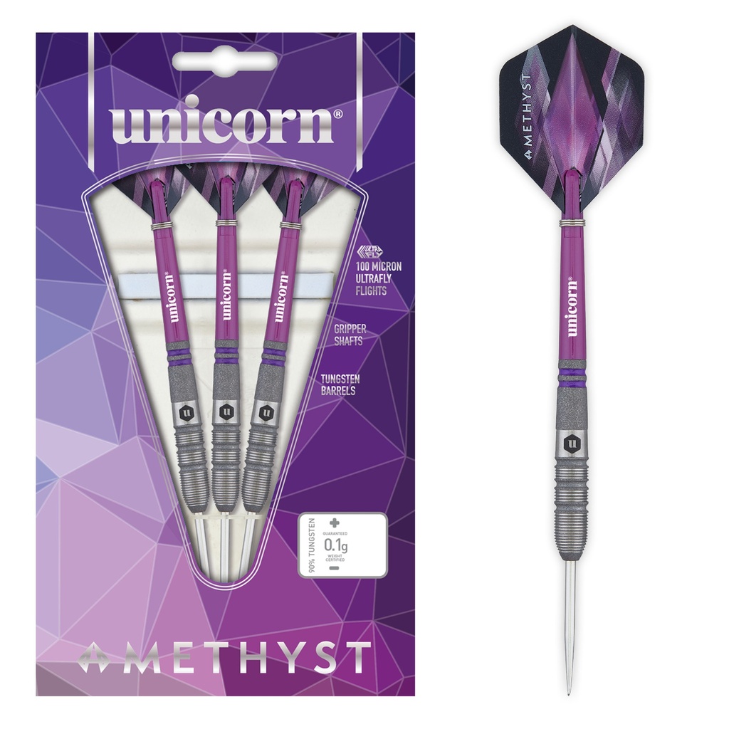 Unicorn Amethyst 3 Steel Darts