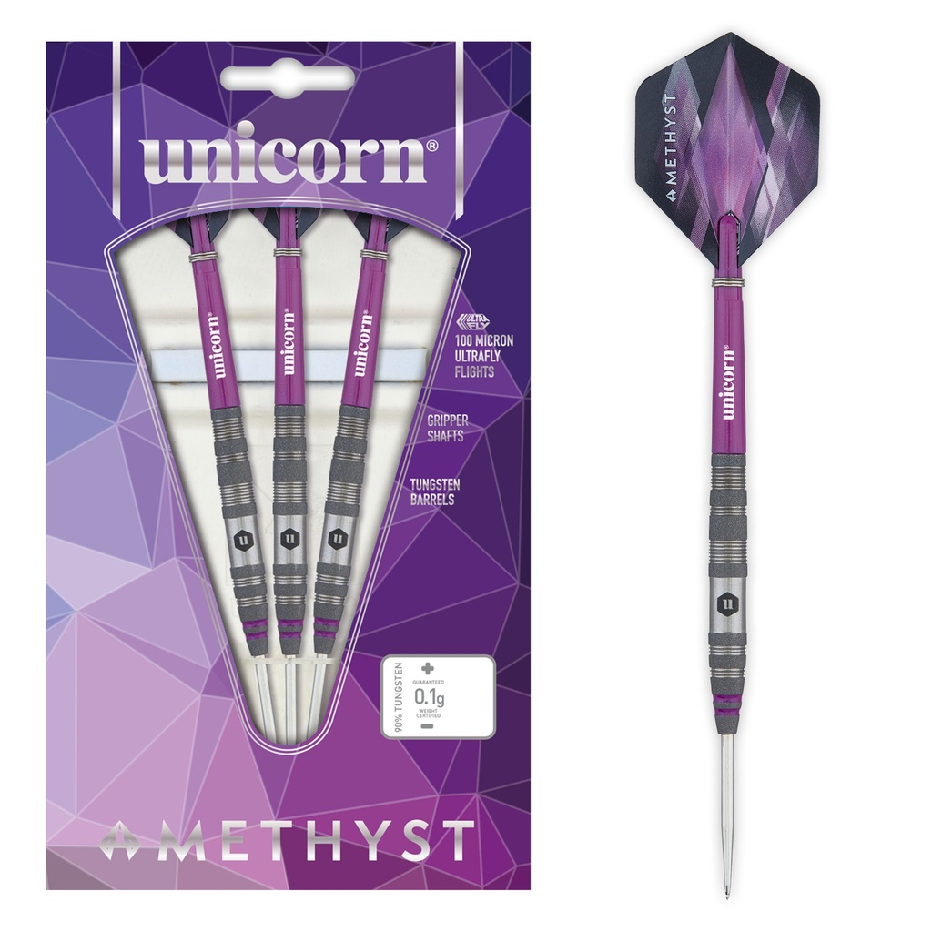 [27744] Unicorn Amethyst 2 Steel Darts (21 Gr.)