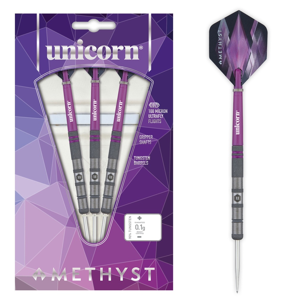 [27741] Unicorn Amethyst 1 Steel Darts (21 Gr.)