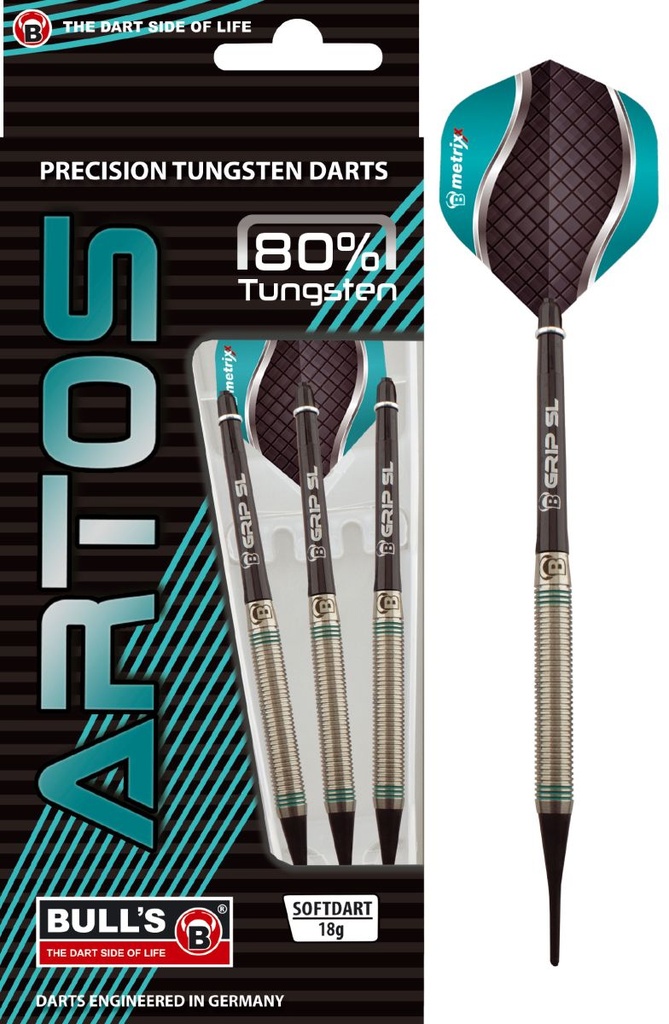 [17672] BULL'S Artos AR1 Softdart, Mint 80% Tungsten (22 Gr.)