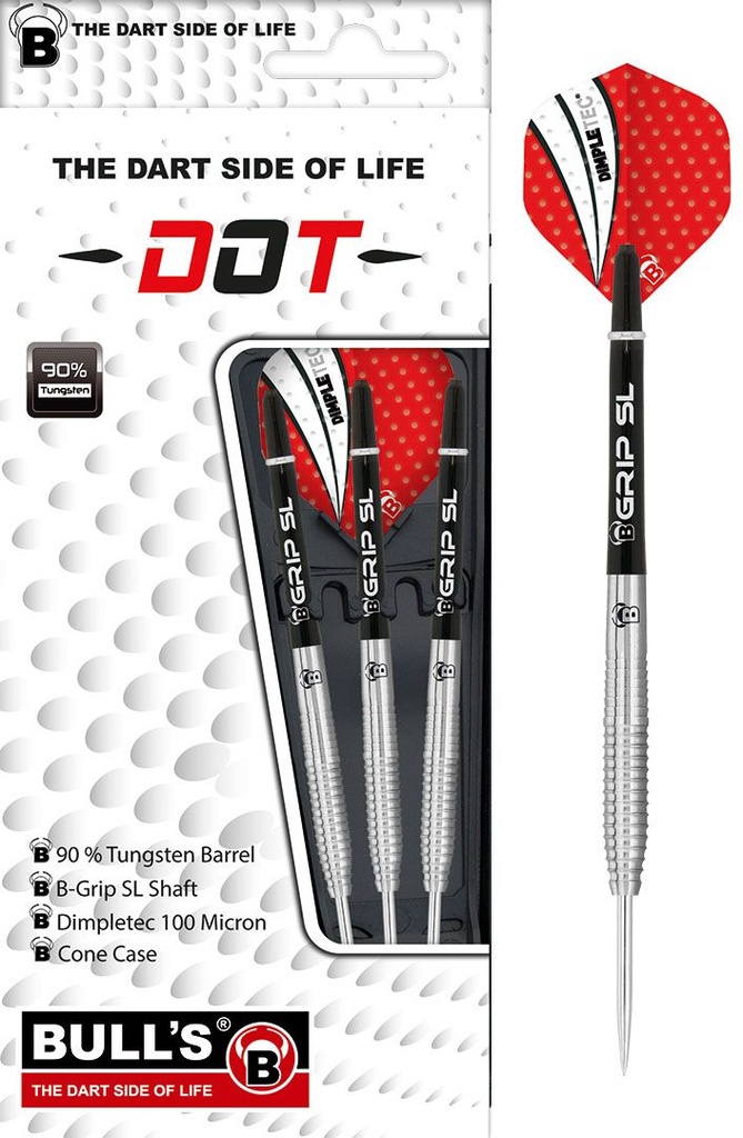 BULL'S Dot D1 90% Tungsten Steel Dart