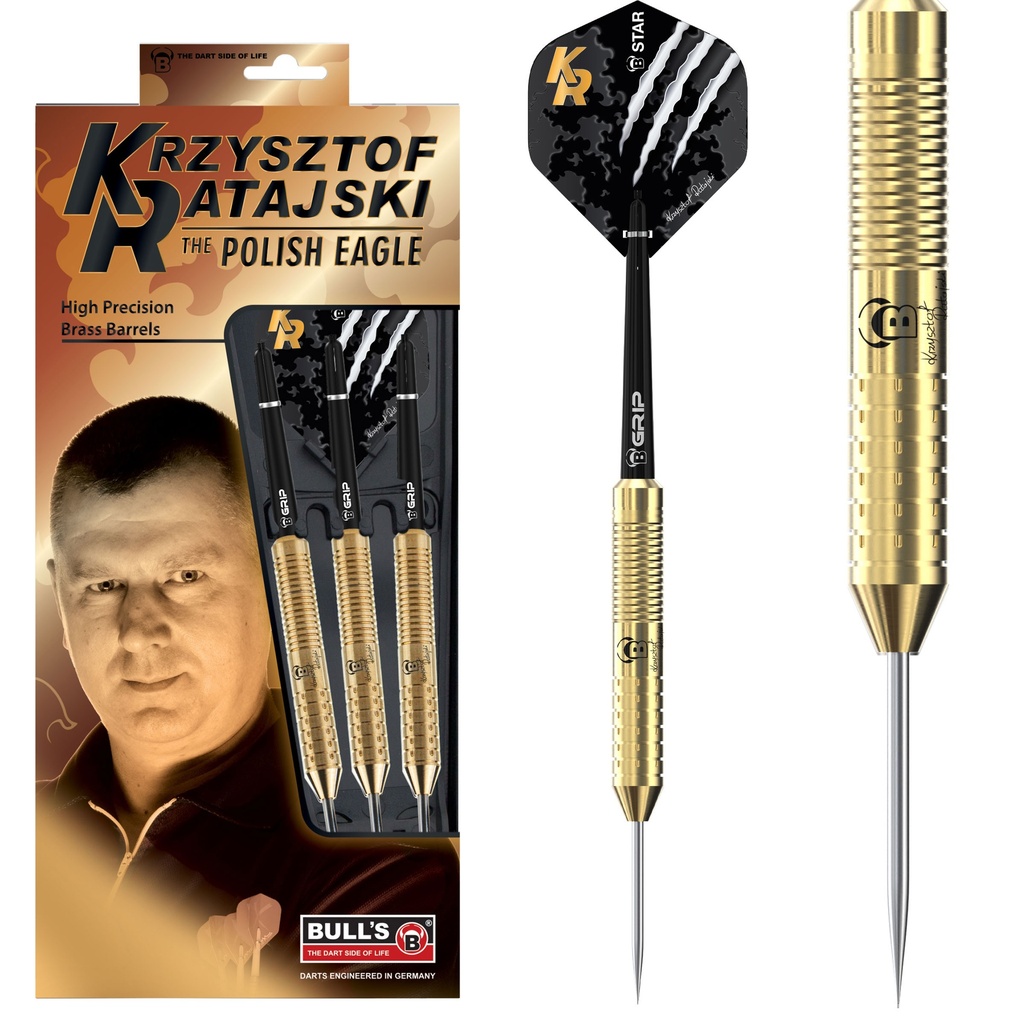 [b12102] BEAZD Krzysztof Ratajski Brass Gold Steeldart (22 Gr.)