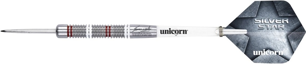 [08780] Unicorn Silver Star James Wade Steel Darts (22 Gr.)