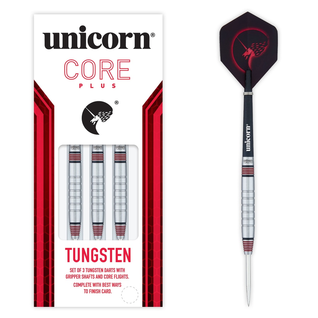 [08667] Unicorn Core Plus Tungsten Style 2 Steel Darts (22 Gr.)