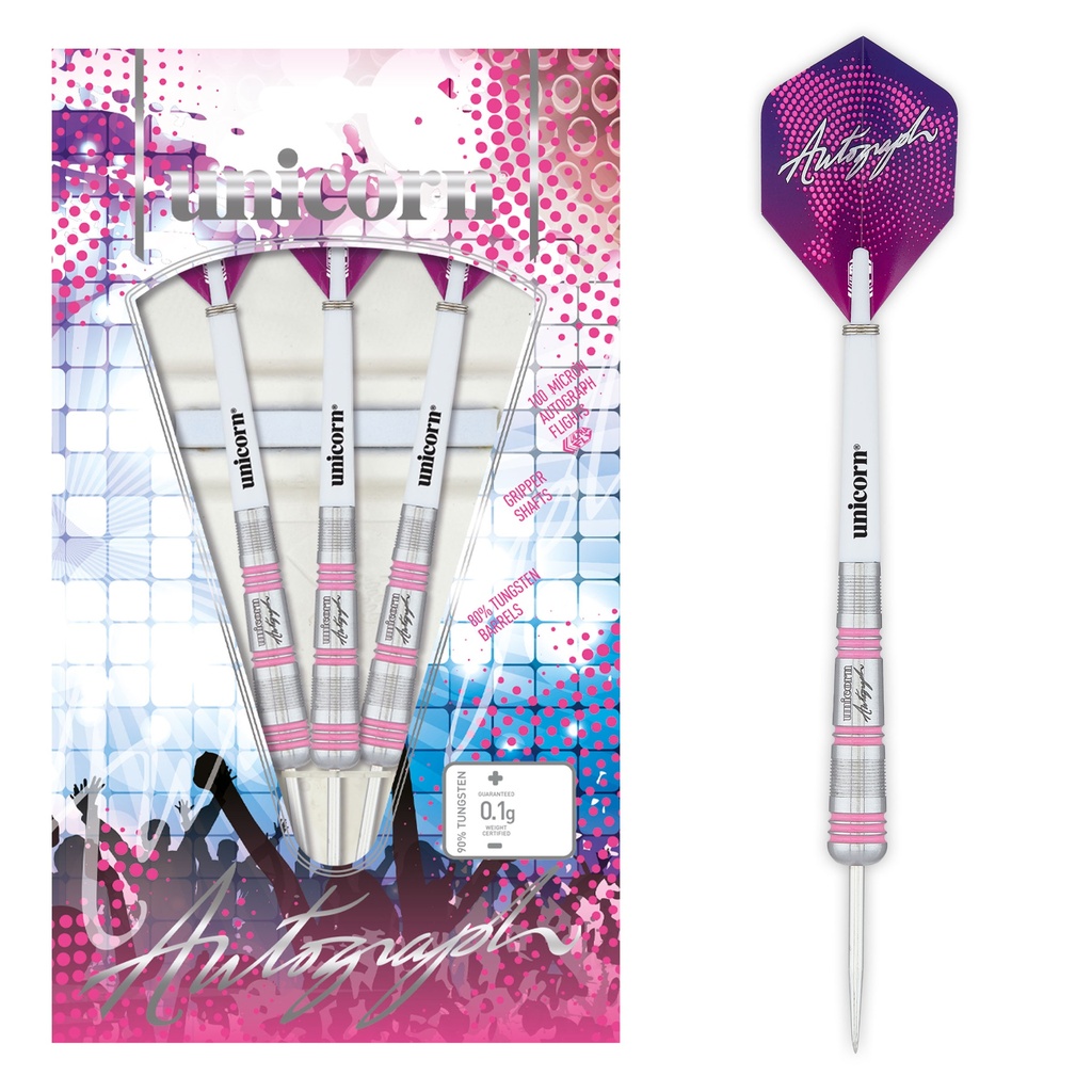 [06038] Unicorn Autograph Style 3 Steel Darts (25 Gr.)