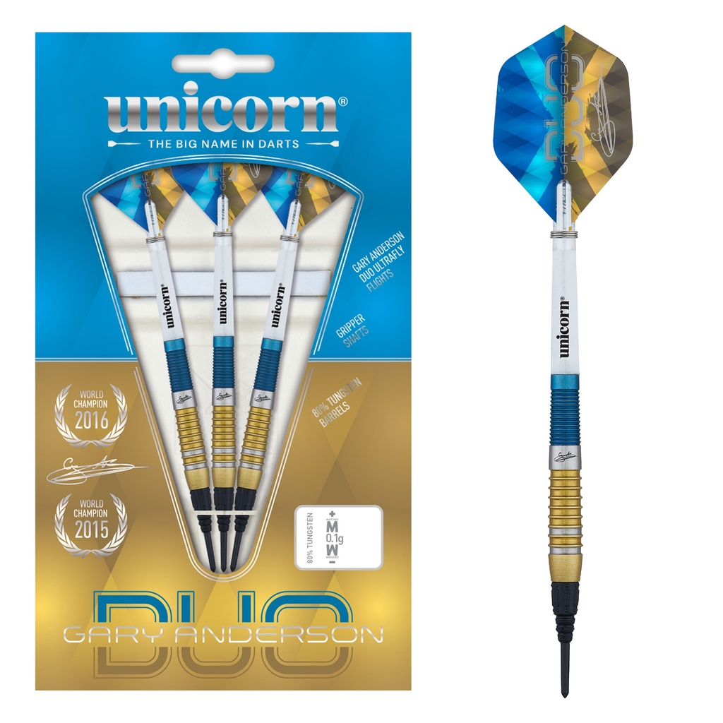[04911] Unicorn Gary Anderson Duo Soft Darts (20 Gr.)