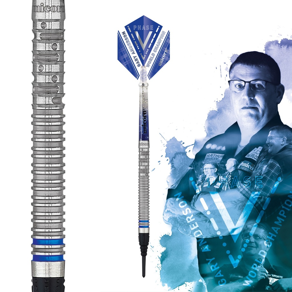 [04503] Unicorn Phase 5 World Champion Gary Anderson Soft Dart Presentation Box (20 Gr.)