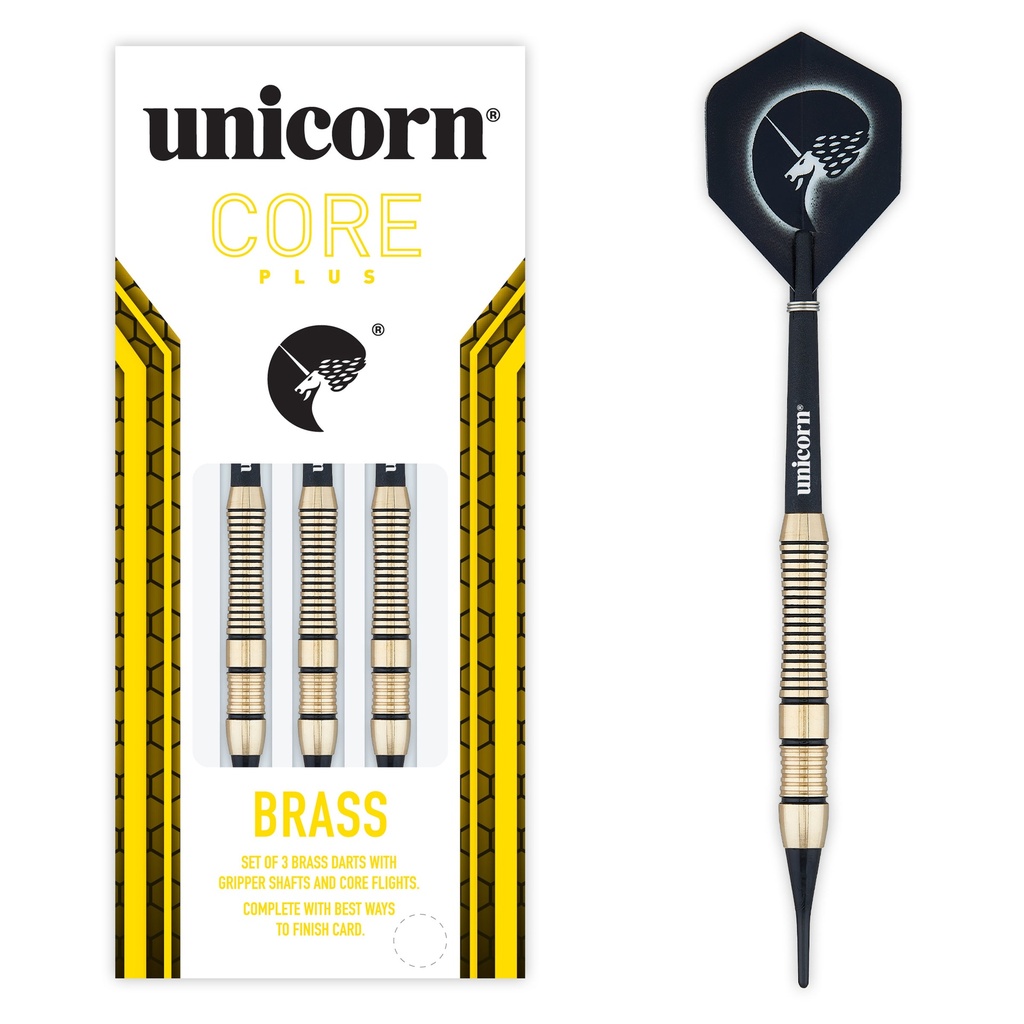 [04288] Unicorn Core+ Brass Soft Darts (16 Gr.)
