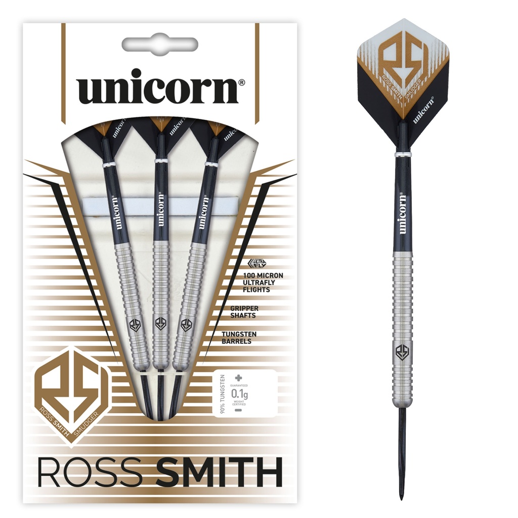 [02346] Unicorn Ross Smith Natural Steel Darts (22 Gr.)