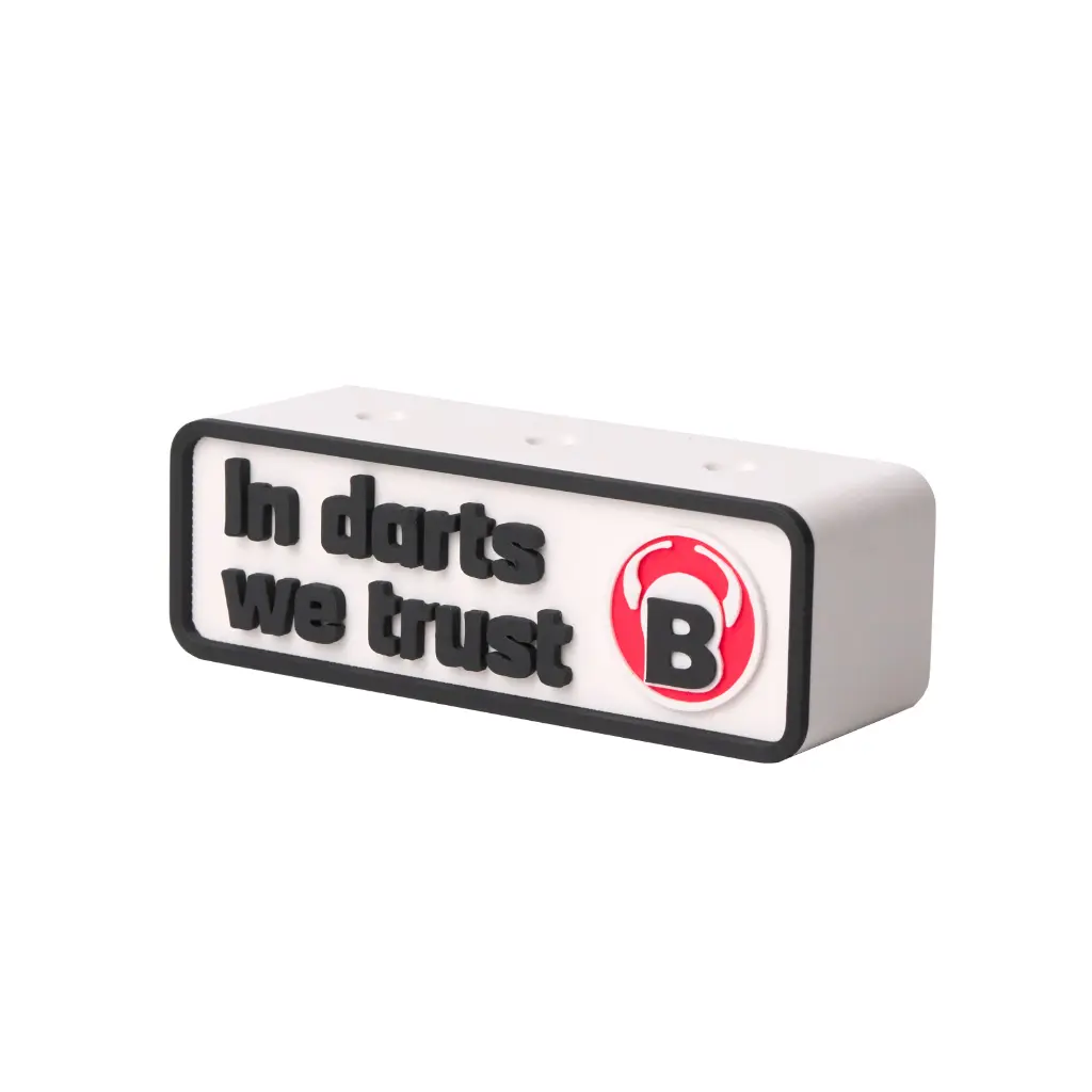 [64066] BULL'S Darthalter 1 Set Eckig Weiß