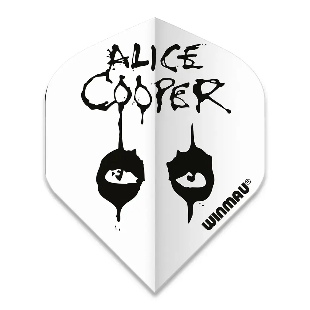 Flights Winmau Rock Legends Alice Cooper White 