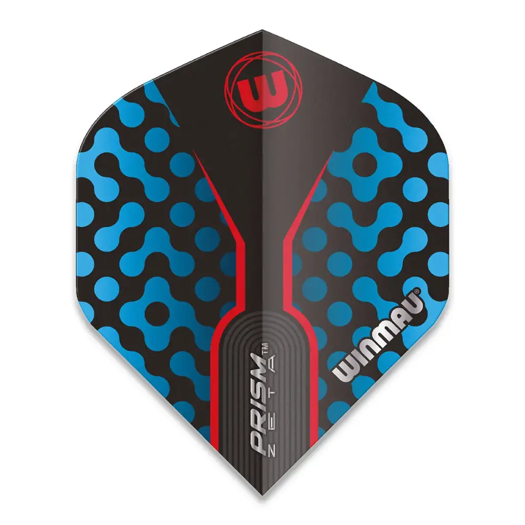 Flights Winmau Prism Zeta Black, Blue & Red 