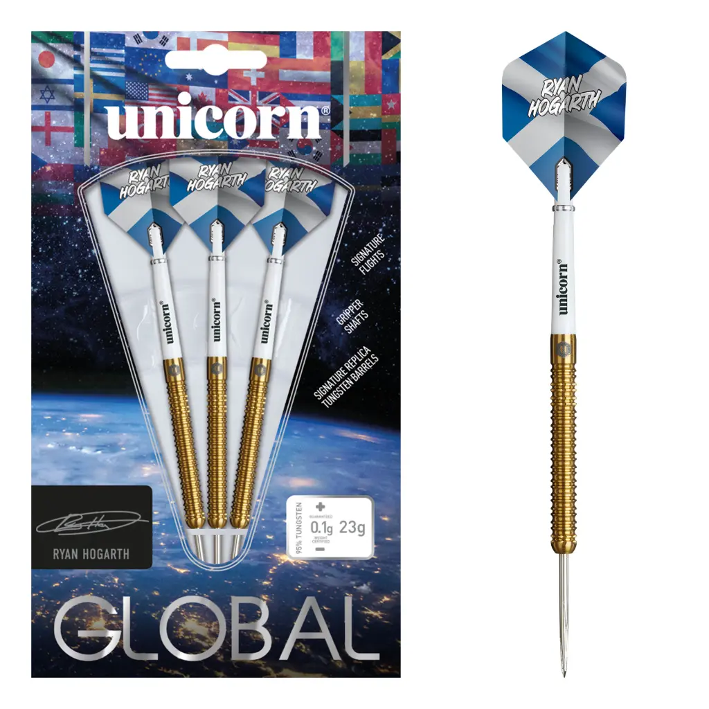 [01343] Unicorn Global Ryan Hograth 23g Steel Tip 95% Tungsten