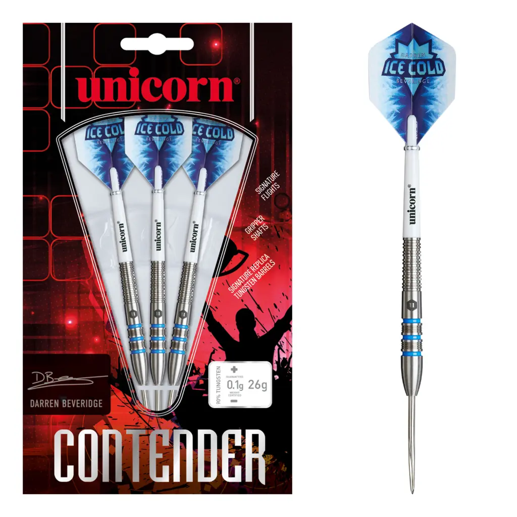 Unicorn Contender Darren Beveridge 26g Steel Tip 90% Tungsten