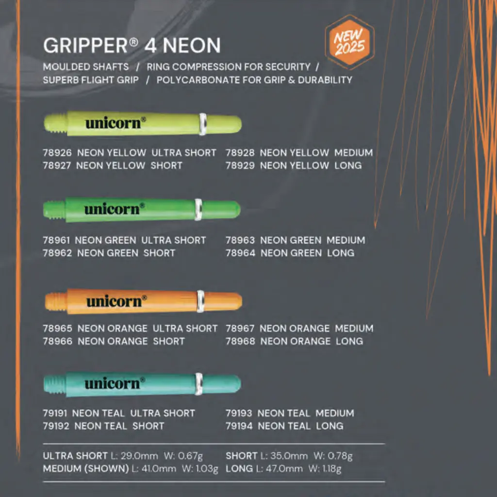 [78926] Unicorn Gripper 4 Neon (yellow, ultra short)