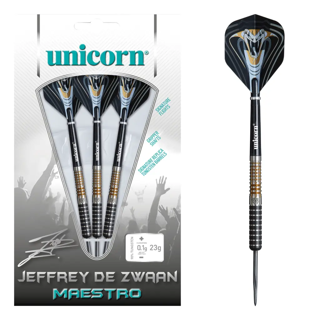 [02326] Unicorn Maestro Jeffrey de Zwaan Code Steel Tip 90% Tungsten (26 Gr.)