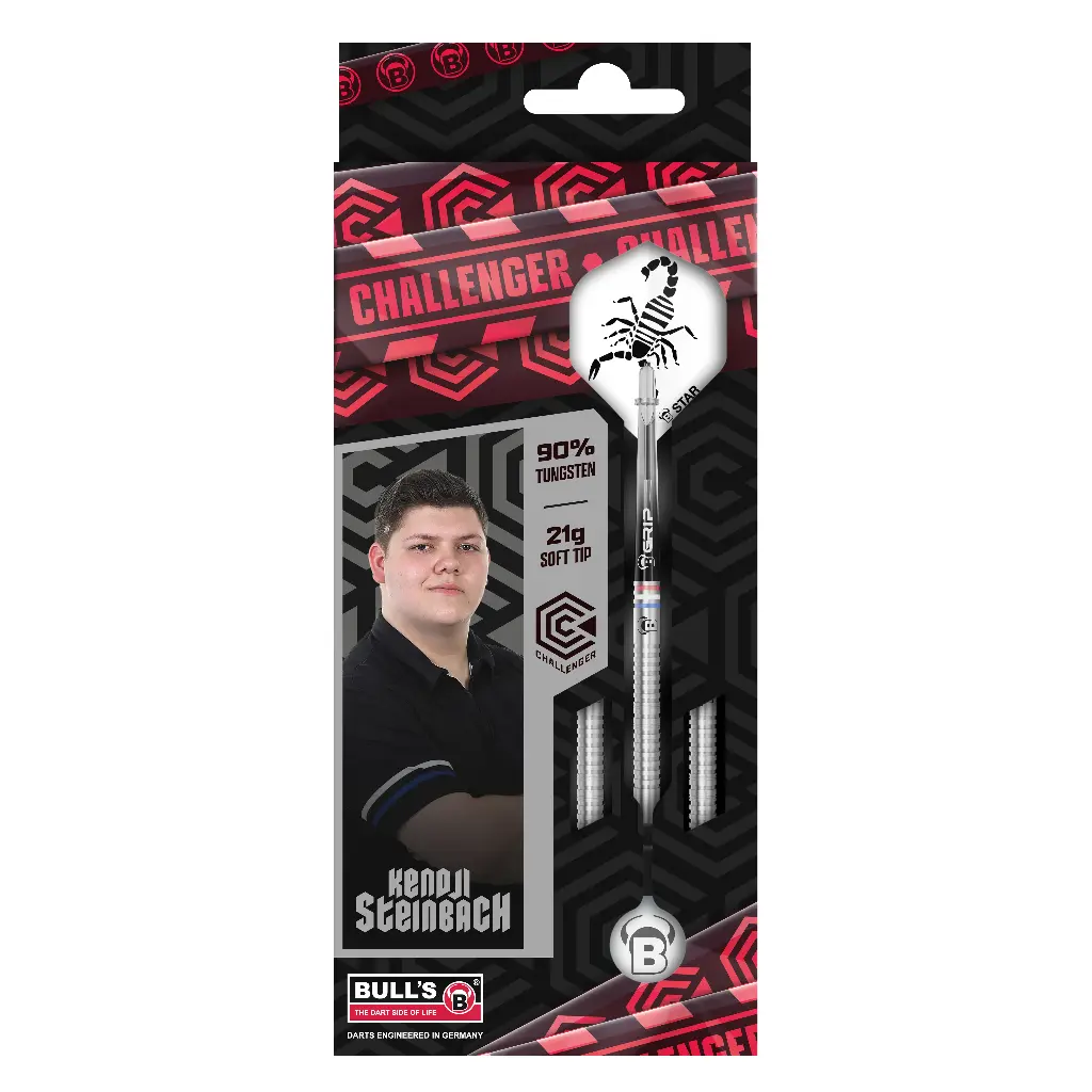 [17725] BULL'S Kendji Steinbach Challenger Steel Dart