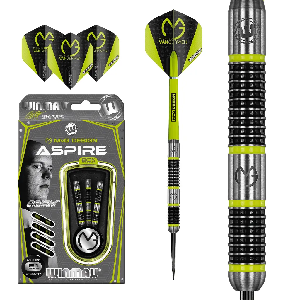 Winmau MvG Aspire Steeldart 21g/22g/23g/24g/25g/26g