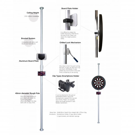 [g00036] GRAN POLE DART STAND