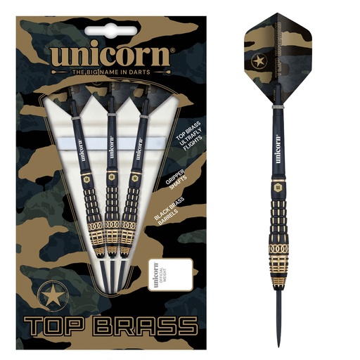 [28024] Unicorn Top Brass 4 Steel Darts