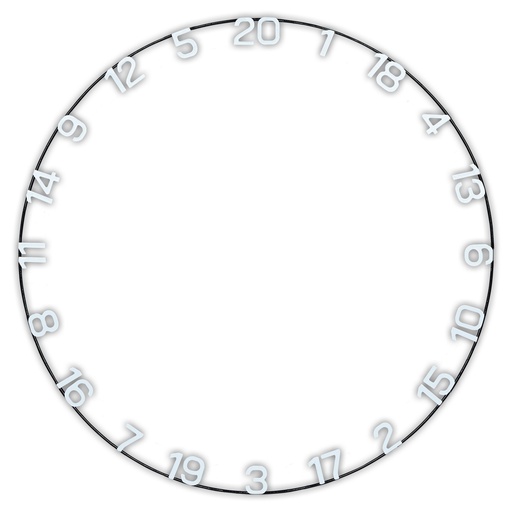 [07890] Unicorn Horizontal Number Ring