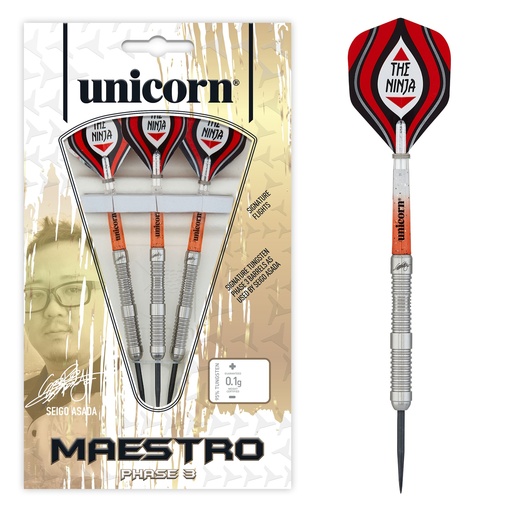 [02319] Unicorn Seigo Asada Phase Natural Steel Darts