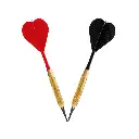 Softdart Karella PVC 24 Stk. Rot und Schwarz 17g