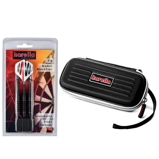 [827001] Dartset Winner Blackstar Steel inklusive Dartcase 21g