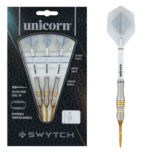 Unicorn Swytch Steel Darts Gold